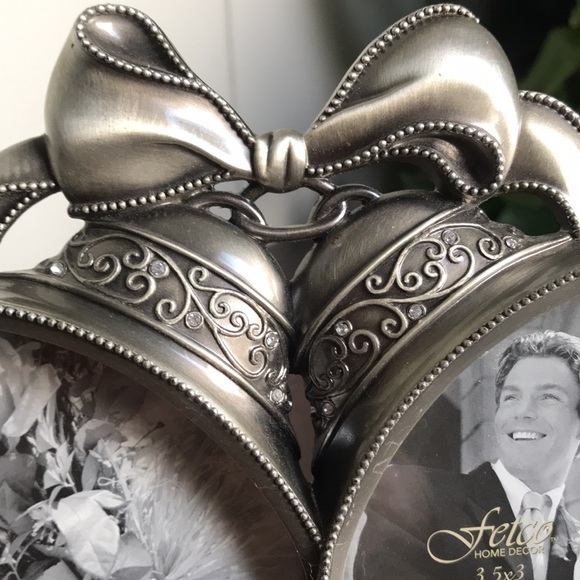 Love, Honor and Cherish Double Bell Picture Frame - Picture 3 of 4